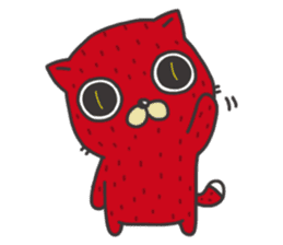 Strawberry The Cat sticker #7121578