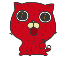 Strawberry The Cat sticker #7121579