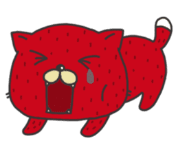Strawberry The Cat sticker #7121581