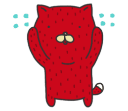 Strawberry The Cat sticker #7121583