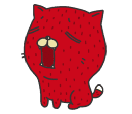 Strawberry The Cat sticker #7121585