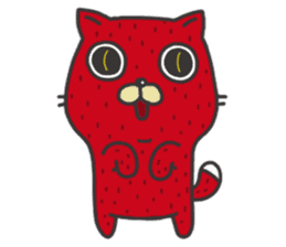 Strawberry The Cat sticker #7121590