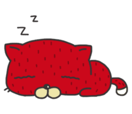 Strawberry The Cat sticker #7121591