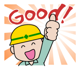 Funny worker sticker #7121897