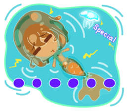 Mermaid Fairy U & MI sticker #7122296