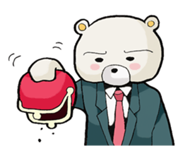 Story sticker of serious bear sticker #7122814