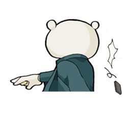 Story sticker of serious bear sticker #7122819