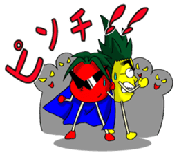 Pineapple and tomato ~2~ sticker #7122841