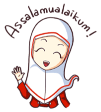 Jamil & Jamilah (The Cute Moslem Couple) sticker #7123112