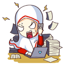 Jamil & Jamilah (The Cute Moslem Couple) sticker #7123121