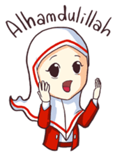 Jamil & Jamilah (The Cute Moslem Couple) sticker #7123125