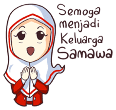 Jamil & Jamilah (The Cute Moslem Couple) sticker #7123136