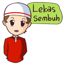 Jamil & Jamilah (The Cute Moslem Couple) sticker #7123143