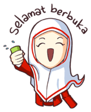 Jamil & Jamilah (The Cute Moslem Couple) sticker #7123145