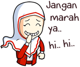 Jamil & Jamilah (The Cute Moslem Couple) sticker #7123148