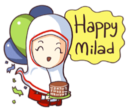 Jamil & Jamilah (The Cute Moslem Couple) sticker #7123149