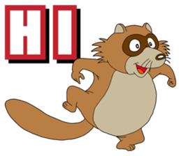 PONKITI of the raccoon dog sticker #7123352