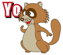 PONKITI of the raccoon dog sticker #7123353