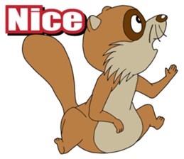 PONKITI of the raccoon dog sticker #7123360