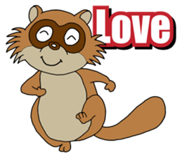 PONKITI of the raccoon dog sticker #7123361