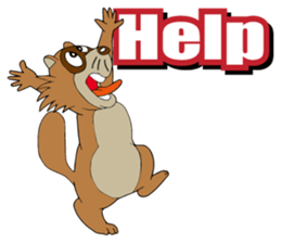 PONKITI of the raccoon dog sticker #7123364