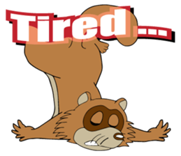 PONKITI of the raccoon dog sticker #7123370