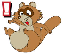 PONKITI of the raccoon dog sticker #7123371