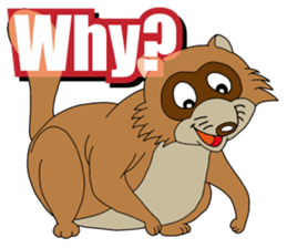 PONKITI of the raccoon dog sticker #7123372