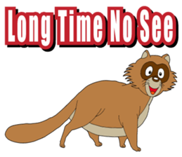 PONKITI of the raccoon dog sticker #7123378