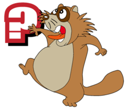 PONKITI of the raccoon dog sticker #7123379