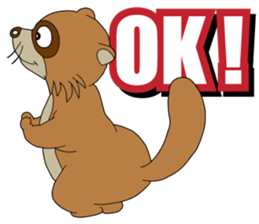 PONKITI of the raccoon dog sticker #7123383