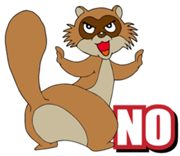 PONKITI of the raccoon dog sticker #7123384