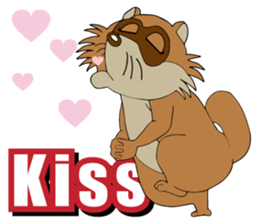 PONKITI of the raccoon dog sticker #7123391