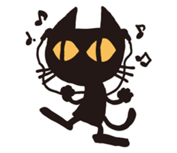 pantomimist of a black cat sticker #7124075