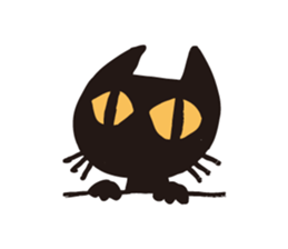 pantomimist of a black cat sticker #7124077