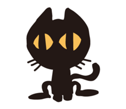 pantomimist of a black cat sticker #7124082