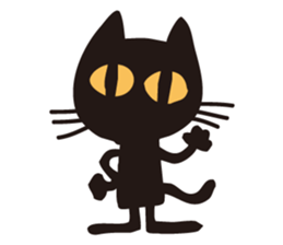 pantomimist of a black cat sticker #7124083