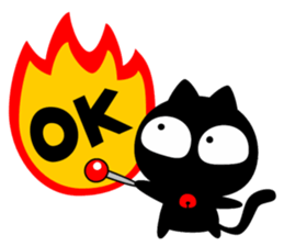 black cats (majic & japanese culture) sticker #7124474