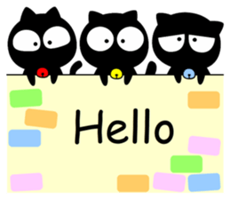 black cats (majic & japanese culture) sticker #7124479