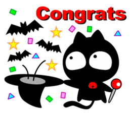 black cats (majic & japanese culture) sticker #7124480