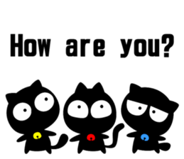 black cats (majic & japanese culture) sticker #7124483