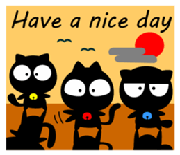 black cats (majic & japanese culture) sticker #7124510