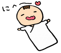 A baby and the family4 sticker #7125367