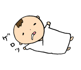 A baby and the family4 sticker #7125371