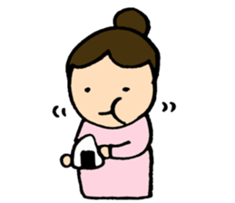 A baby and the family4 sticker #7125381