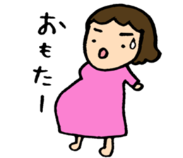 A baby and the family4 sticker #7125384