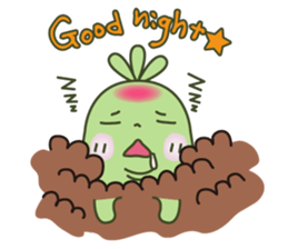 Succulent Plants buff happy stamp sticker #7125755