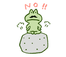 Mr. hige of a frog. sticker #7126241