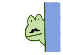 Mr. hige of a frog. sticker #7126242