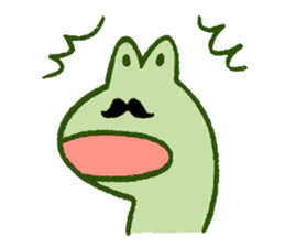 Mr. hige of a frog. sticker #7126243